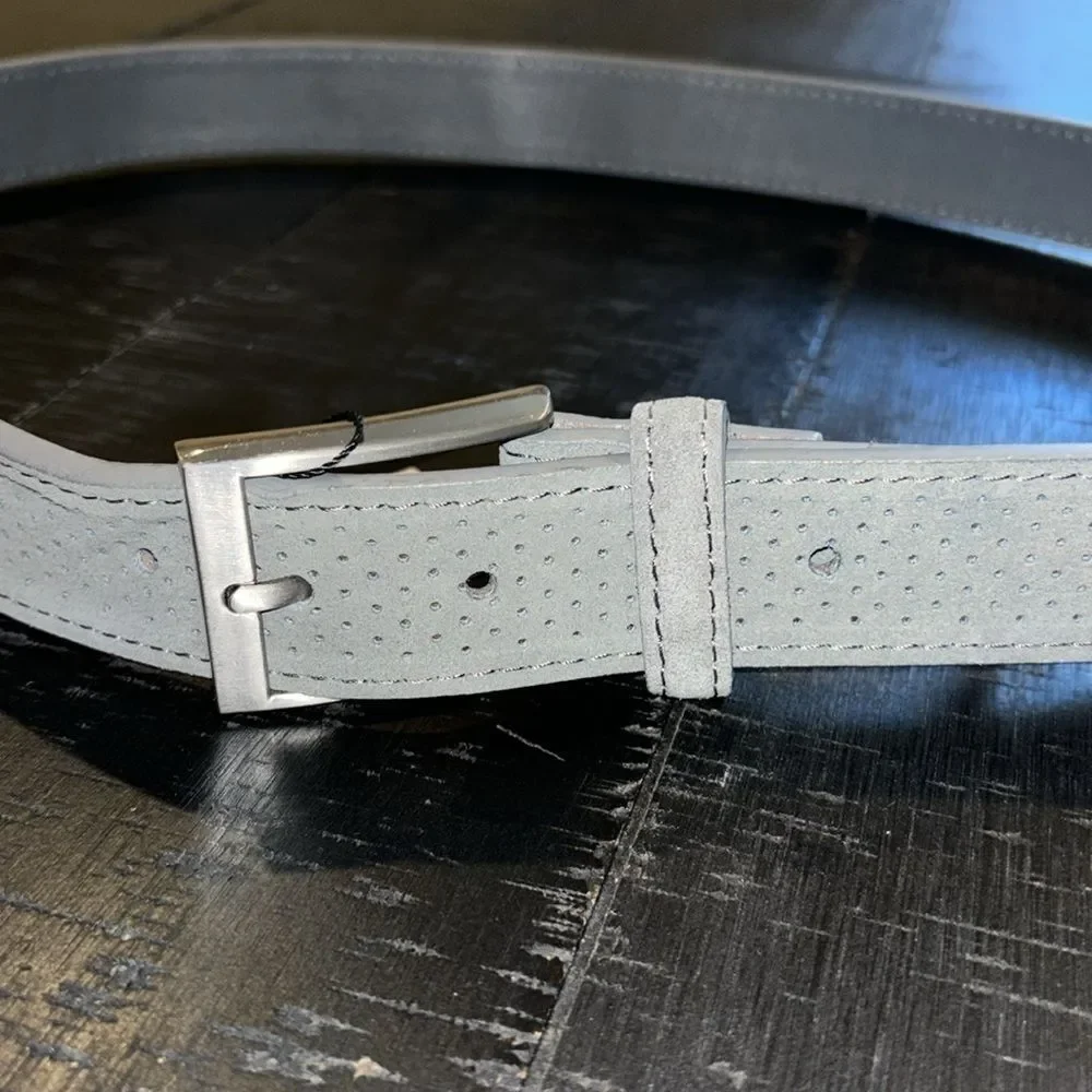 NWT PX Clothing Gray Men’s Leather Belt Size 40​​​​​​